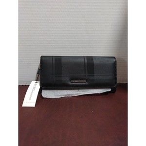 Women's Black PLAID WALLET Clutch Snap Closure NEW BCBGeneration Anastasia